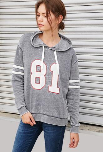 Forever21 81 Graphic Burnout Hoodie