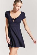 Forever21 Tie-front Cutout Mini Dress