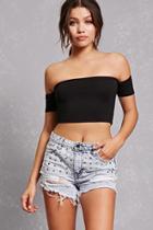 Forever21 Studded Distressed Shorts