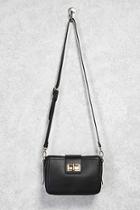 Forever21 Faux Leather Turnlock Crossbody