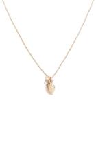 Forever21 Leaf Pendant Chain Necklace