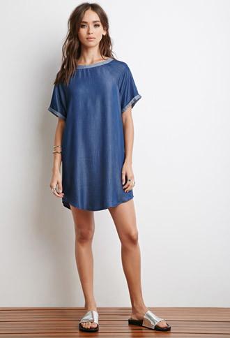 Forever21 Chambray T-shirt Dress