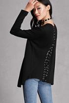 Forever21 Lace-up Back Cardigan