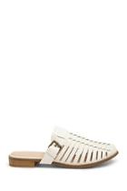 Forever21 Faux Leather Caged Mules