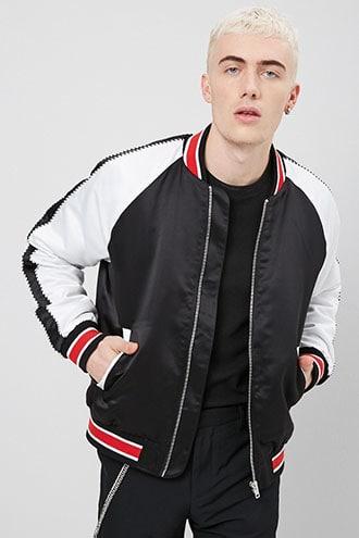 Forever21 Colorblock Varsity Jacket