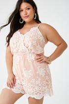 Forever21 Plus Size Embroidered Mesh Dress