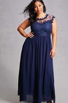Forever21 Soieblu Crochet Lace Gown