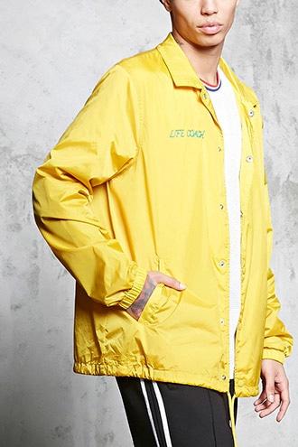 Forever21 Life Coach Embroidered Jacket