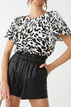 Forever21 Leopard Print Boxy Top