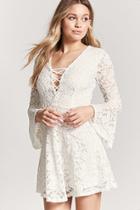 Forever21 Lace Bell-sleeve Dress