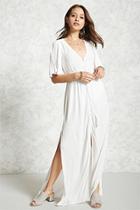 Forever21 Semi-sheer Slit Maxi Dress