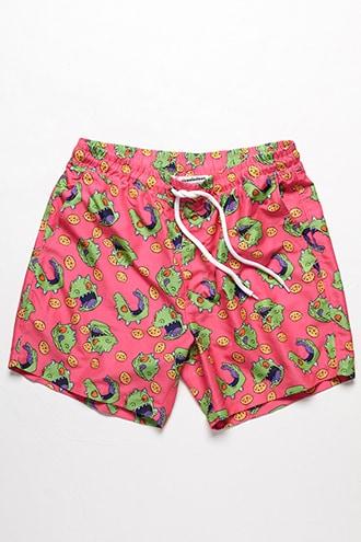 Forever21 Reptar Graphic Swim Trunks