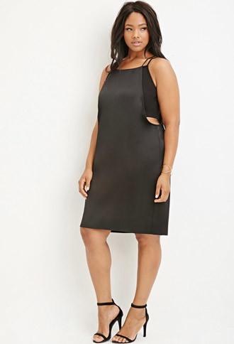 Forever21 Plus Cutout Layered Cami Dress