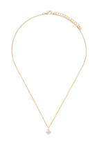 Forever21 Gold & Clear Cubic Zirconia Pendant Necklace