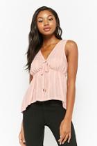 Forever21 Shirred High-low Top