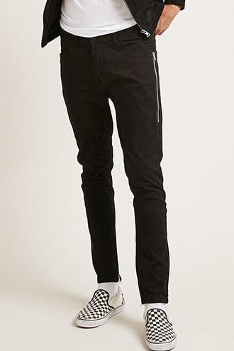 Forever21 Slim Zip-ankle Pants