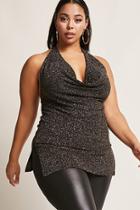 Forever21 Plus Size Glitter Halter Dress