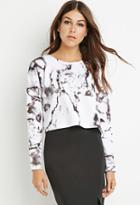 Forever21 Marble Print Crop Top