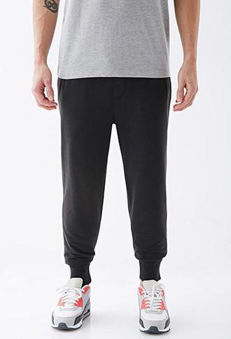 Forever21 Women's  Contrast Waist Sweatpants