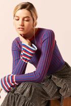 Forever21 Contrast Stripe Sweater