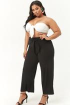 Forever21 Plus Size Knotted-front High-waist Pants