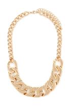 Forever21 Gold Chunky Curb Chain Necklace