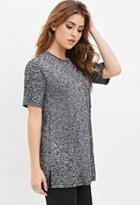 Forever21 Marled Knit Longline Tee