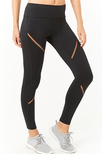 Forever21 Active Threaded Panel Leggings