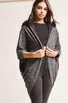 Forever21 Hooded Cocoon Cardigan