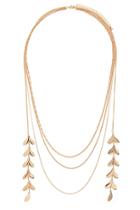 Forever21 Layered Leaf Necklace