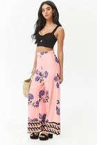 Forever21 Floral Geo Palazzo Pants