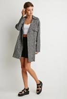 Forever21 Contemporary Abstract Print Trench Coat
