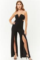 Forever21 Strapless Cutout Jumpsuit