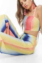 Forever21 Ombre Lace-up Cropped Cami