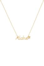 Forever21 Aloha Pendant Chain Necklace