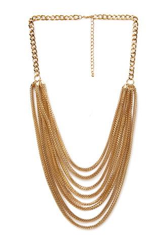 Forever21 Layered Box Chain Necklace