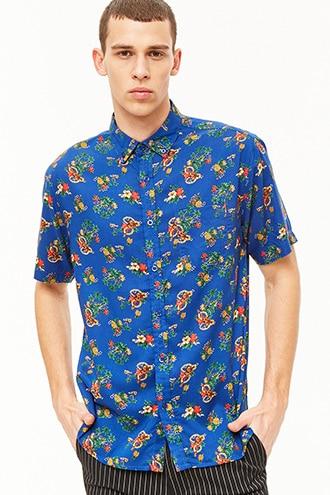 Forever21 Super Massive Ukulele Print Shirt