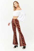 Forever21 Paisley & Floral Flared Pants