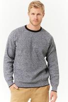 Forever21 Contrast-trim Raglan-sleeve Sweater