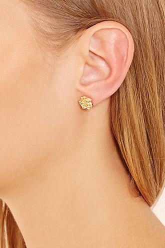 Forever21 Etched Leaf Ear Cuff Set