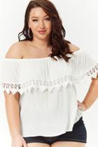 Forever21 Plus Size Crochet-trim Off-the-shoulder Top