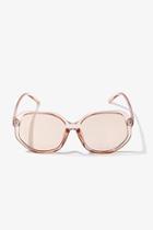 Forever21 Transparent Square Tinted Sunglasses
