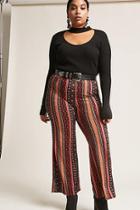 Forever21 Plus Size Floral Flare Pants