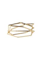 Forever21 Hexagon Bangle Bracelets