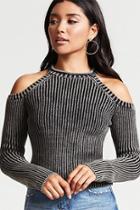 Forever21 Open-shoulder Ribbed Sweater