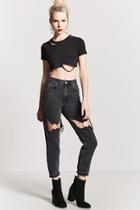 Forever21 O-ring Cutout Jeans
