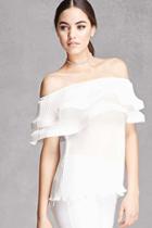 Forever21 Accordion Off-the-shoulder Top