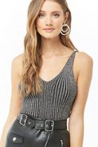 Forever21 Metallic Sweater Knit Cami