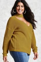Forever21 Plus Size Choker Neck Sweater