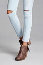 Forever21 Women's  Sbicca Distressed Booties